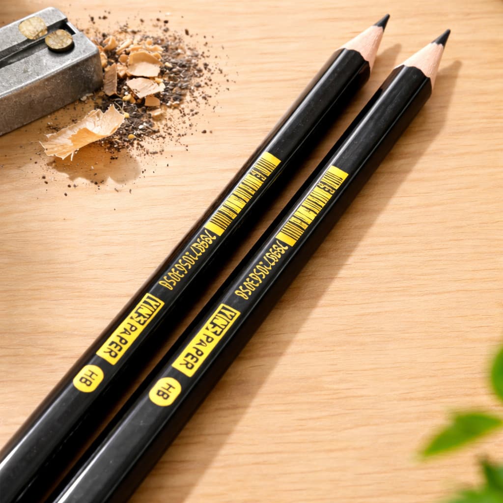 Kit 2 Lápis de Escrever Grafite Preto Escolar Resistente Uso Diário