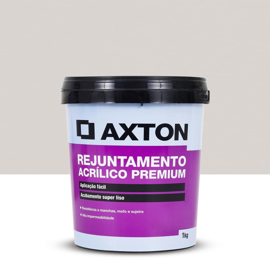 Rejunte Acrílico Cinza Platina 1kg Axton