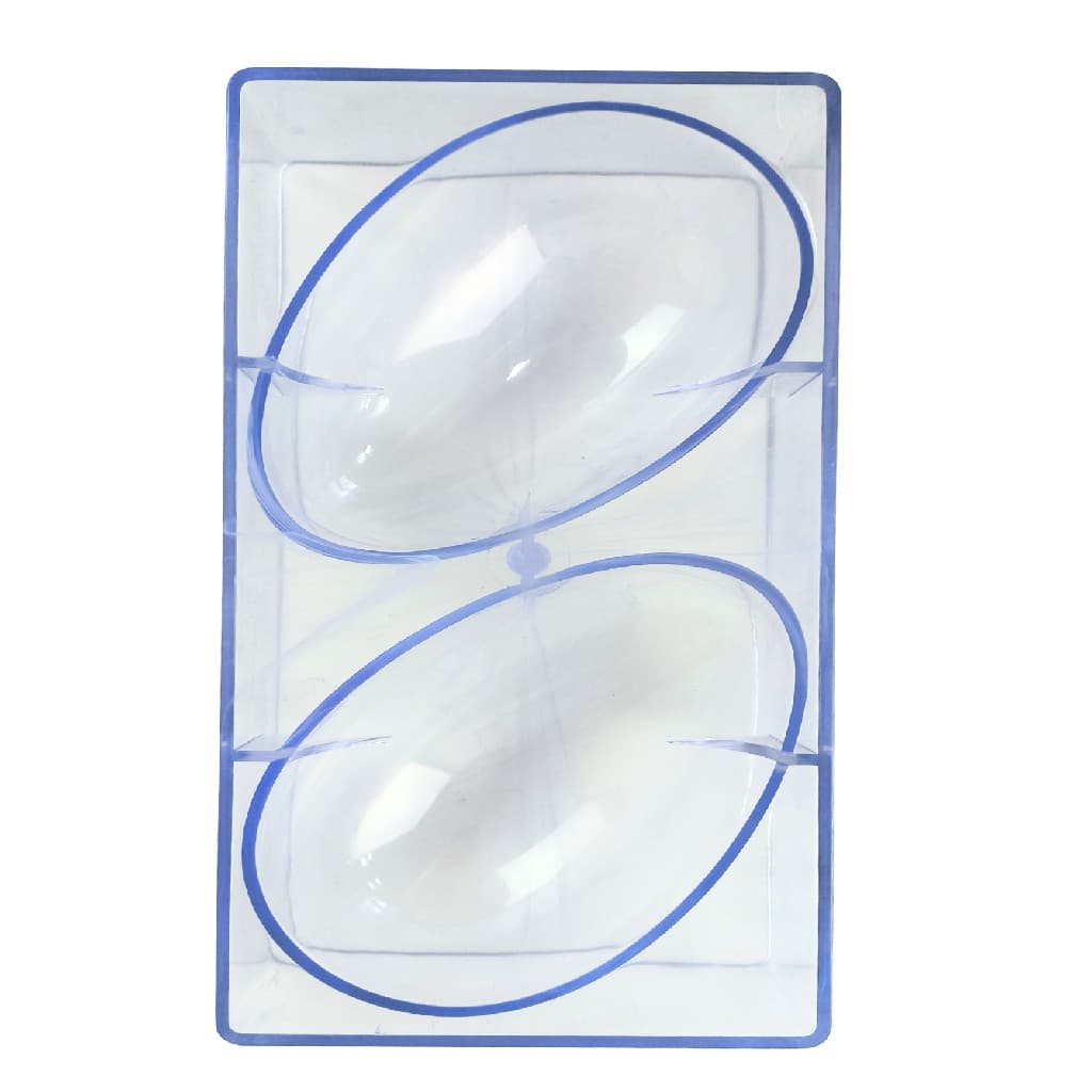 1 Forma Policarbonato Profissional Ovo 140x92x45 - 2 Cavidades 300g Ovos Caseiro Molde Páscoa