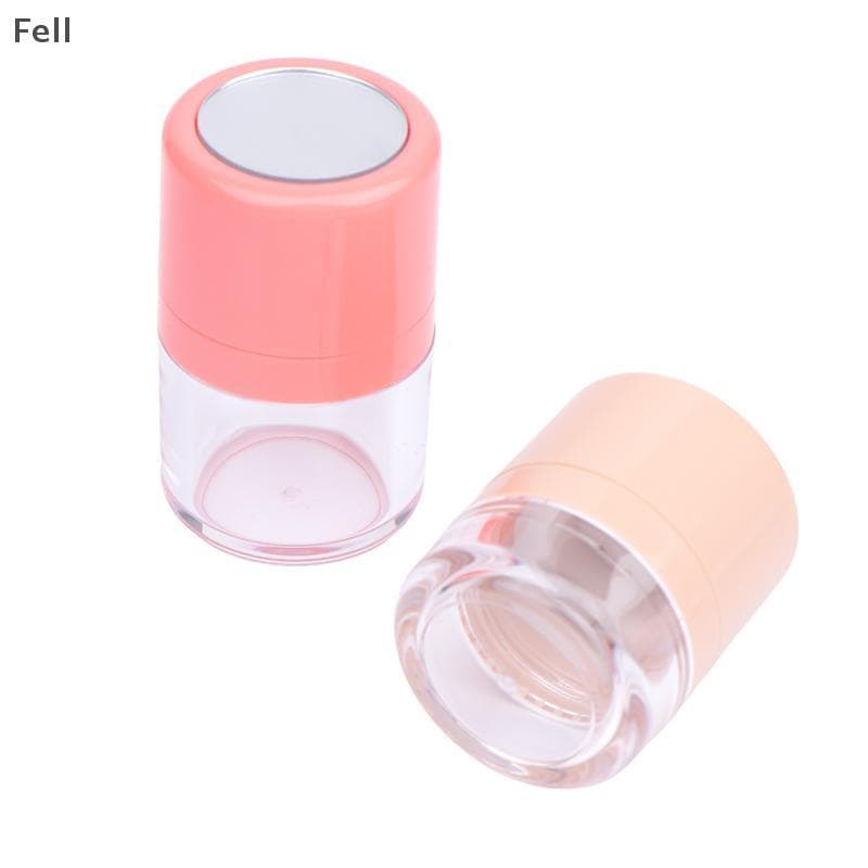 [Fel] Mini Caixa De Pó Solto Recarregável Vazia Com Puff Diy Estojo Cosmético Blush Acabamento Frasco Recipiente Venda Q