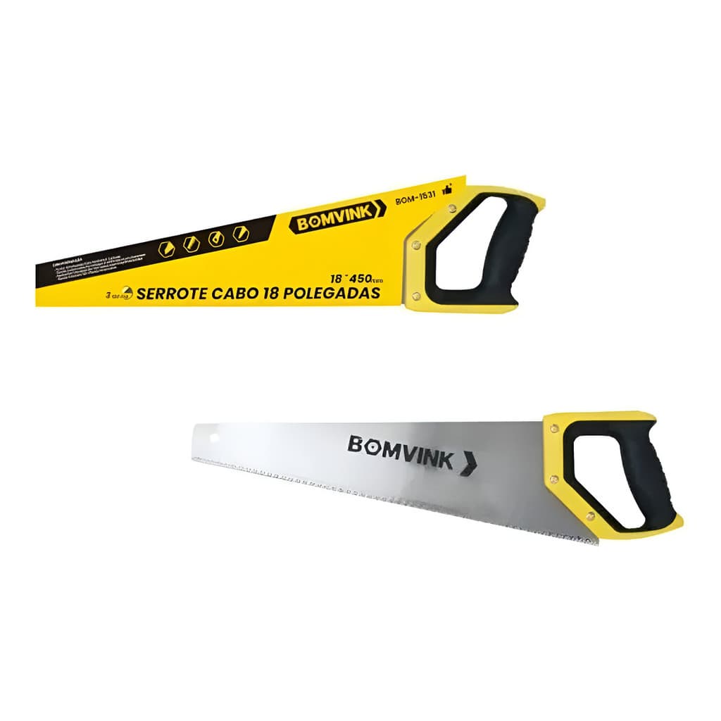 Serrote Profissional Cabo Emborrachado Antiderrapante 50cm