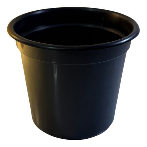 Kit 10 Vasos De Planta Cuia 500ml 16,5x14cm Preto