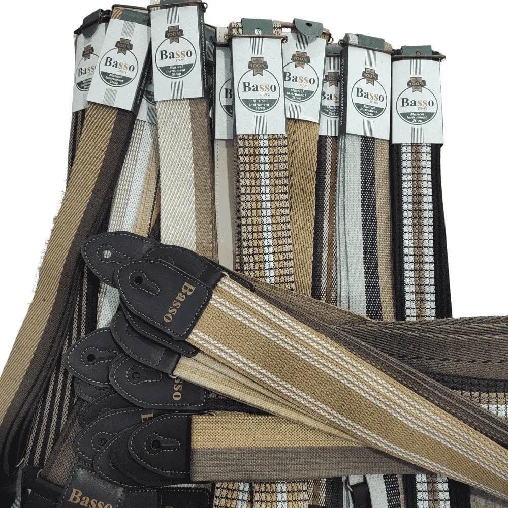 Kit Correia Basso Luxo Serie Exportação + Corda Violao SX