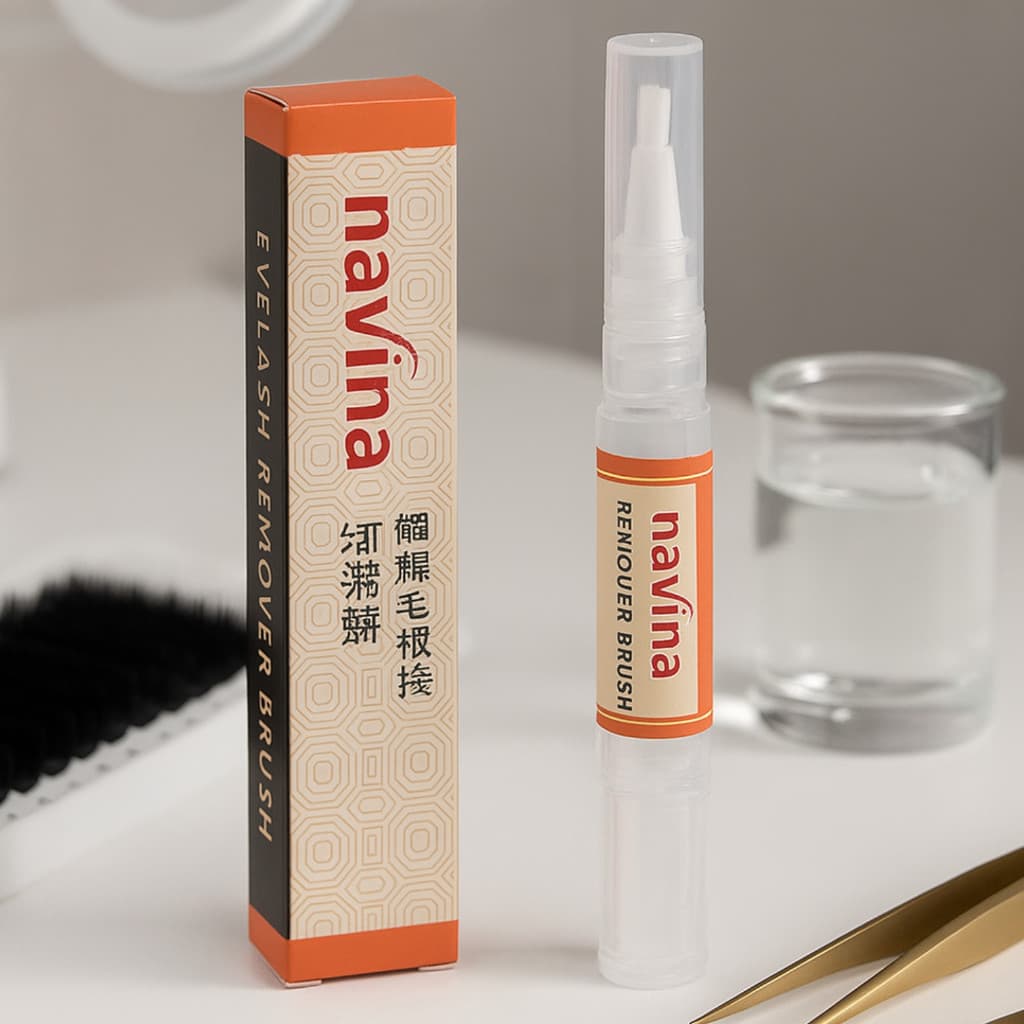 Caneta Gel Removedor De Cola Para Cílios Navina 10g Original