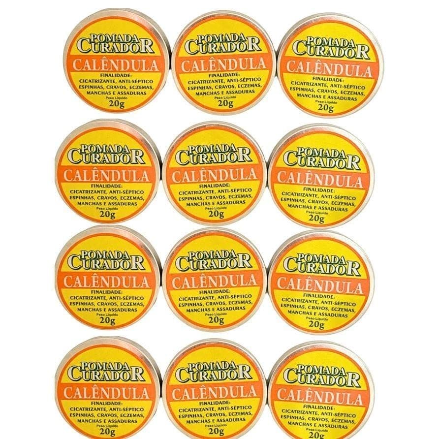 12 Pomada de Calêndula Manchas e Assadura 20 g - Envio Rápido.