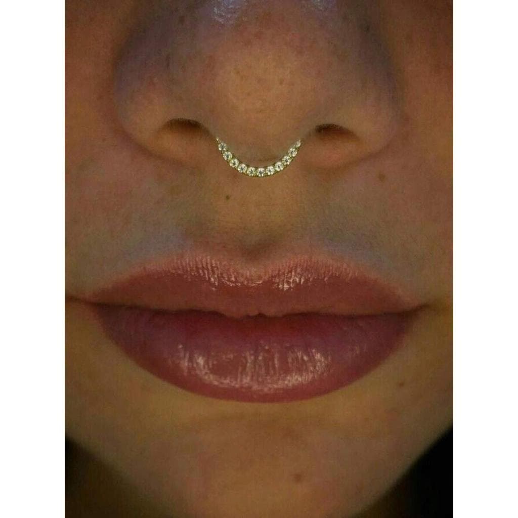 Piercing de Septo Cravejado Strass Delicado Femme Fatale cod 66