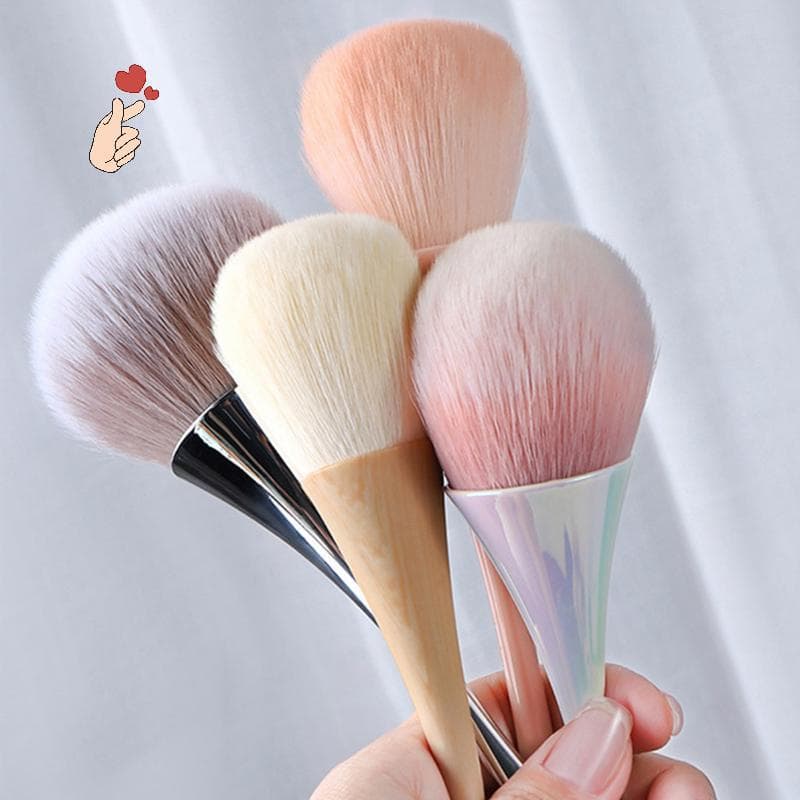 [PEBR] Pincel Para Limpeza De Poeira , Manicure , Arte Em Unhas , Cabeça Grande , Flor , Pó , Blush , Salão De Beleza ,