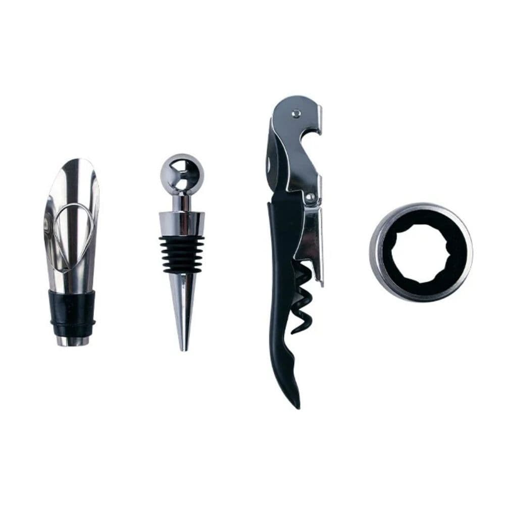 KIT ACESSÔRIOS P/ VINHO 4 PEÇAS