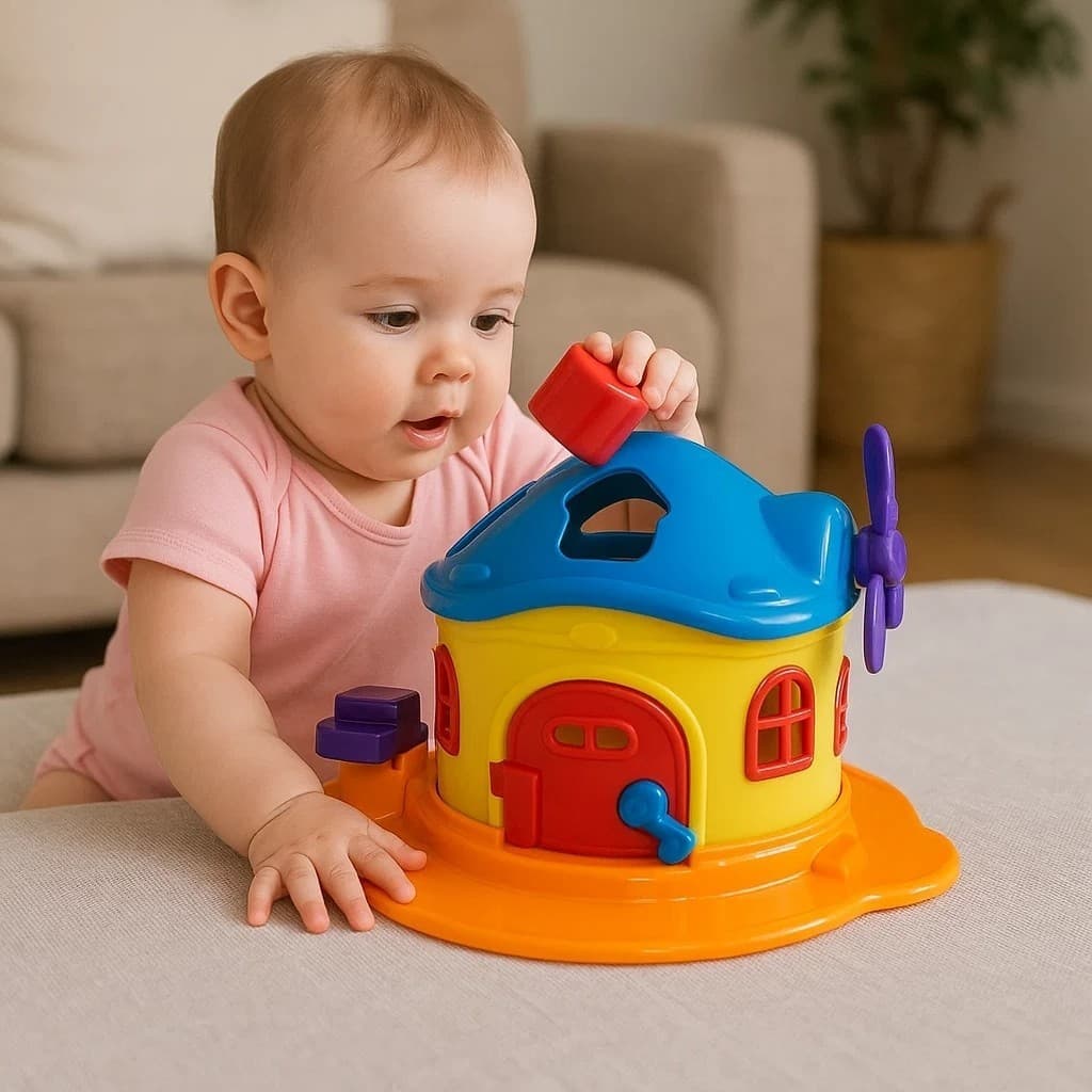 Brinquedo Casinha Cogumelo Encantado Encaixar Criança Presente Boneca Menina Menino