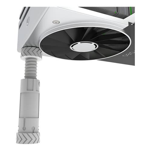Suporte Vertical De Placa De Vídeo 8cm-12cm Diversas Cores Cor Branco