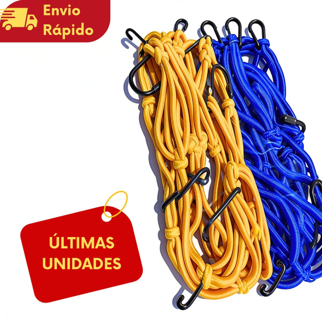 Rede Elastica Para Moto Bagageiro Capacete Carga Rede Resistente Bike 30x30 Segura Rede Aranha Redinha