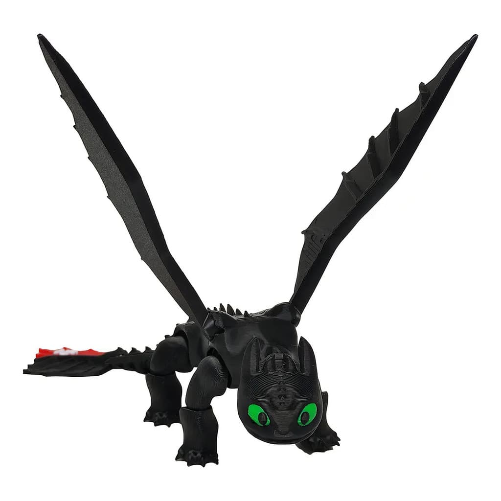 Dragão Articulado Banguela Desdentado Fúria 21cm X 18cm