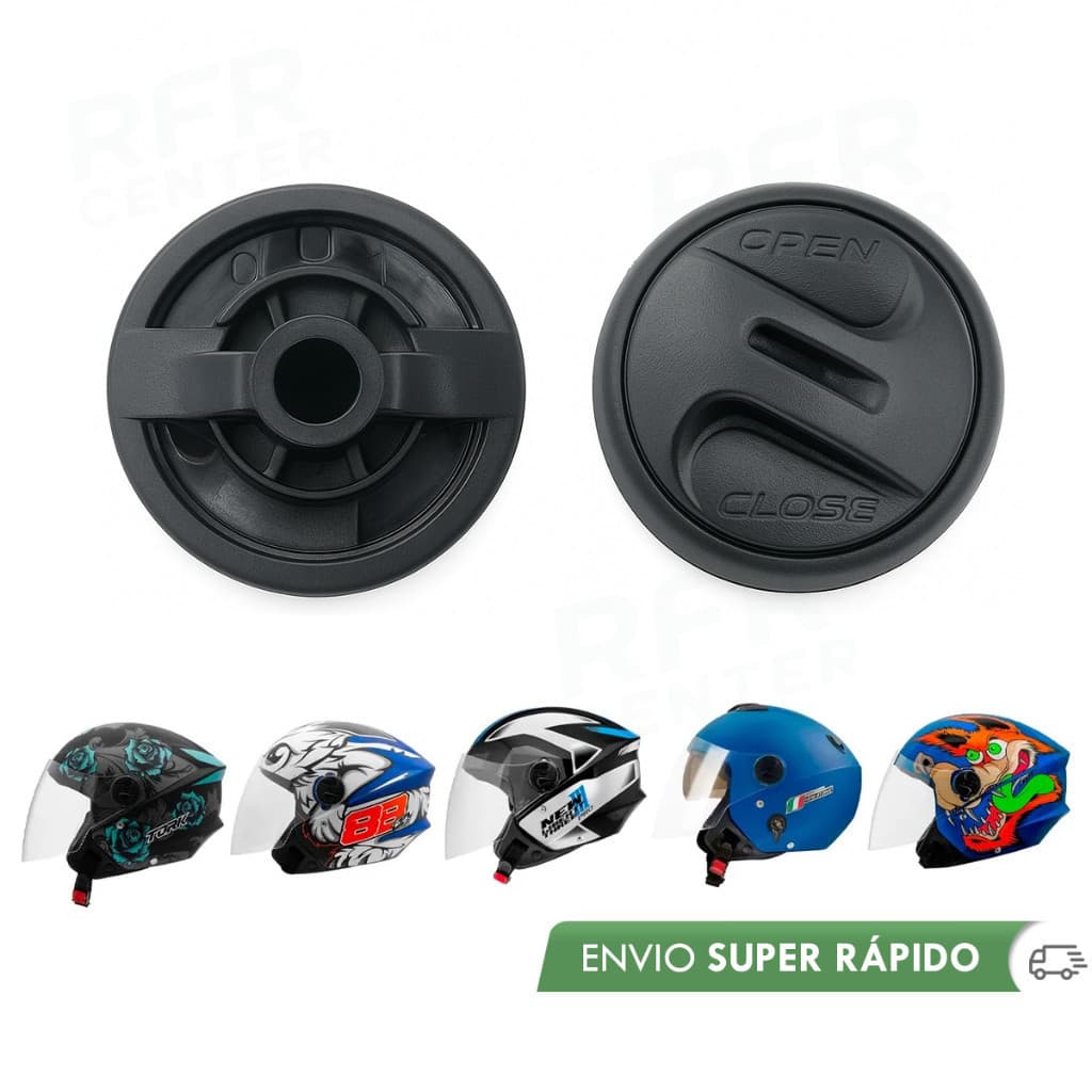 Reparo Botões Trava Viseira Capacete Pro Tork New Liberty Aberto