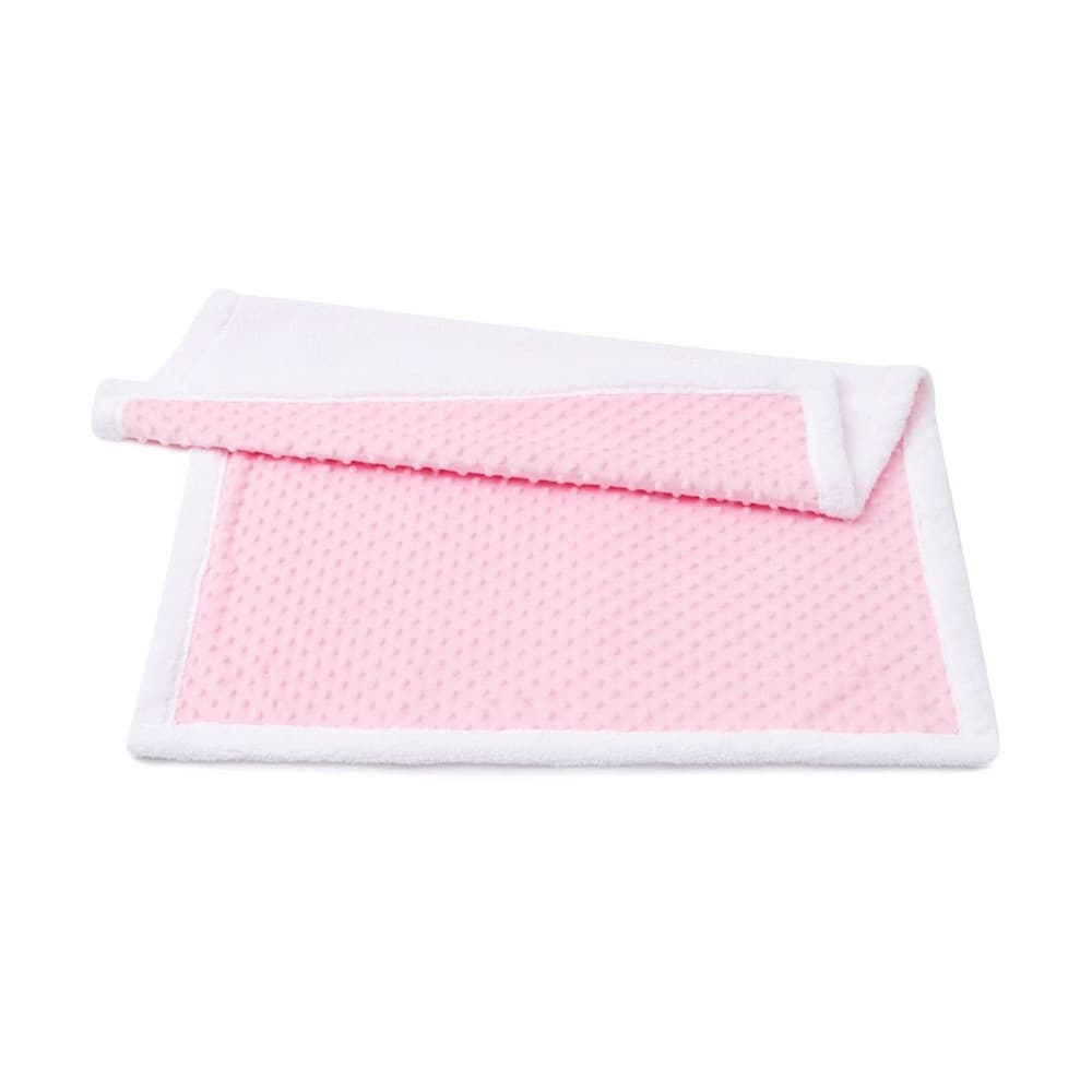 Manta de Microfibra Pipoquinha com Sherpa - Rosa - Loaní