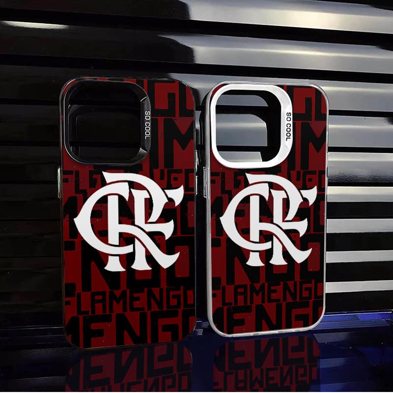 capinha de celular Crachá CRF Vermelho E Preto para iphone 13 normal 15 14 11 12 17 16 pro max 15 plus 14 pro capa