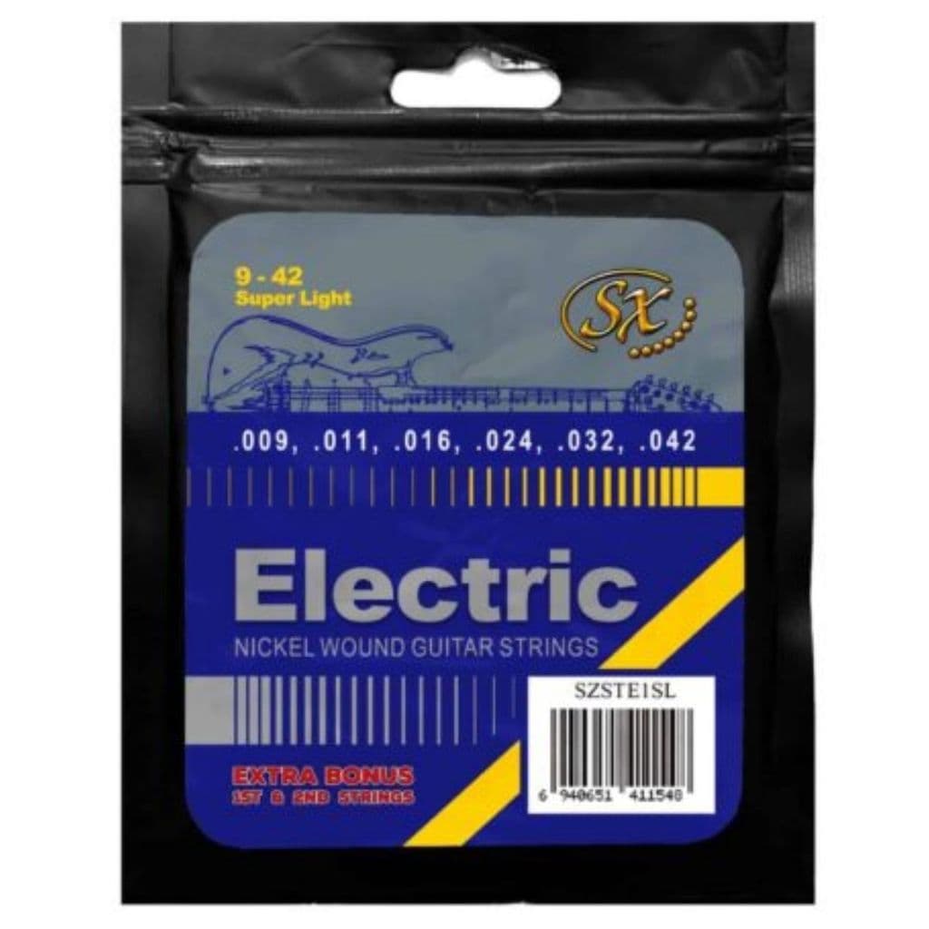 ENCORDOAMENTO P GUITARRA .009 SUPER LIGHT SX SZSTE1SL