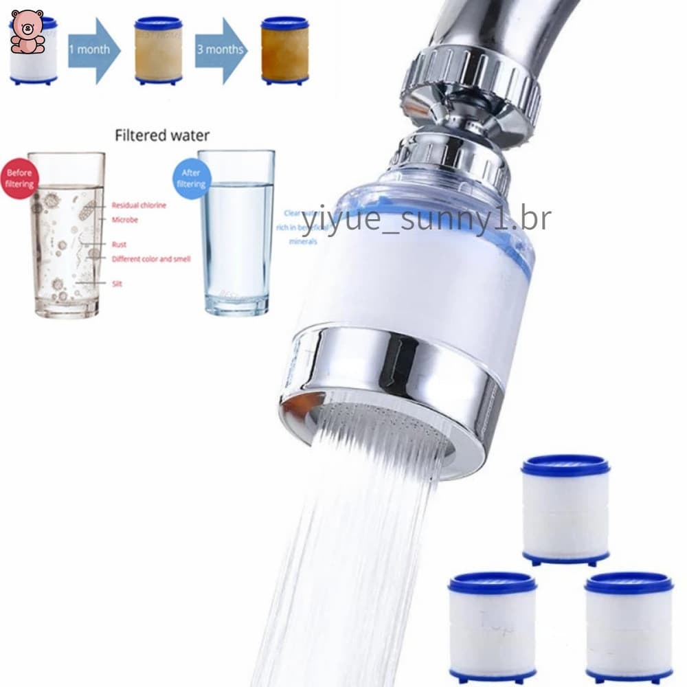 Novo Filtro De Água Da Torneira Remover Cloro Metais Pesados Chuveiros Filtrados Cabeça