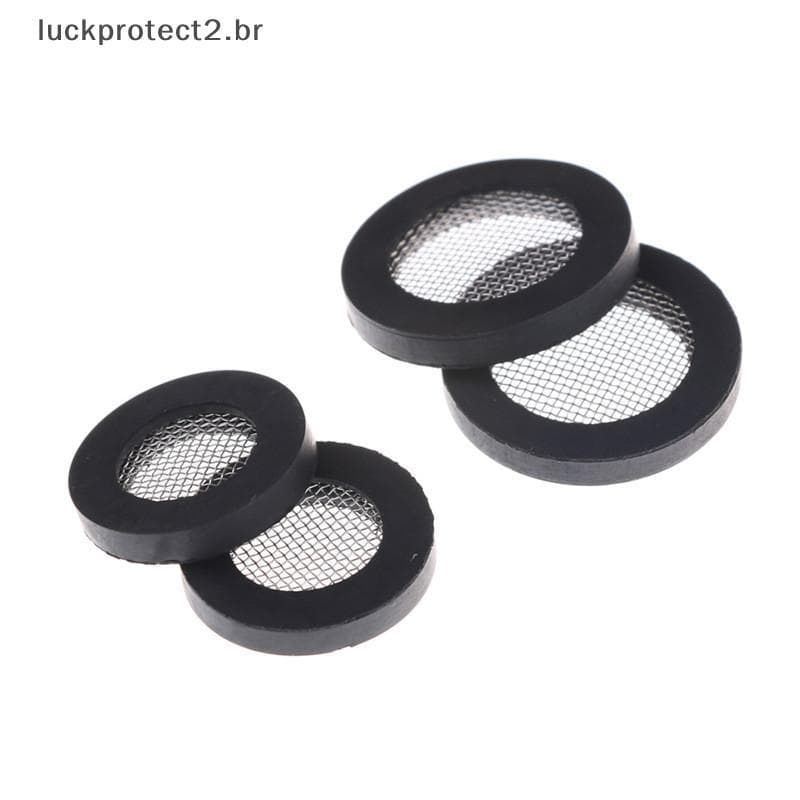 LPHG 10pcs 1/2'3/4 Filtro De Chuveiro De Água De Aço Inoxidável Suprimentos De Arruela De Borracha .