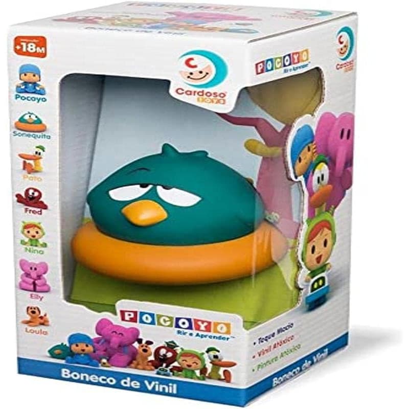 Boneco Pocoyo Sonequita Brinquedo Infantil Vinil Macio Atóxico Banho Bebê Seguro