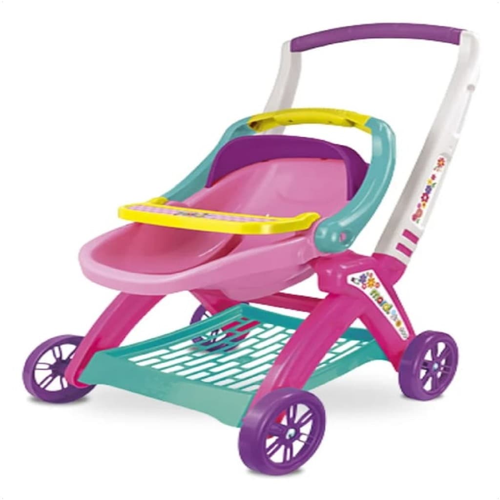 Carrinho Infantil De Boneca Bebe Conforto 3 Em 1 Bebê Rosa