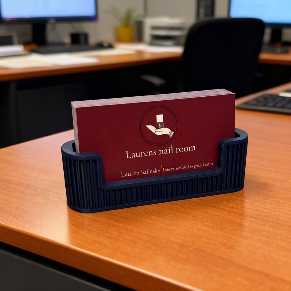 Porta Cartões de Visita Moderno Estilo Japandi Suporte / Organizador de Mesa Escritório