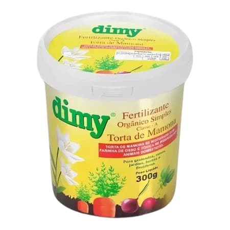 Fertilizante Torta de Mamona Orgânicos Pote 300g Dimy