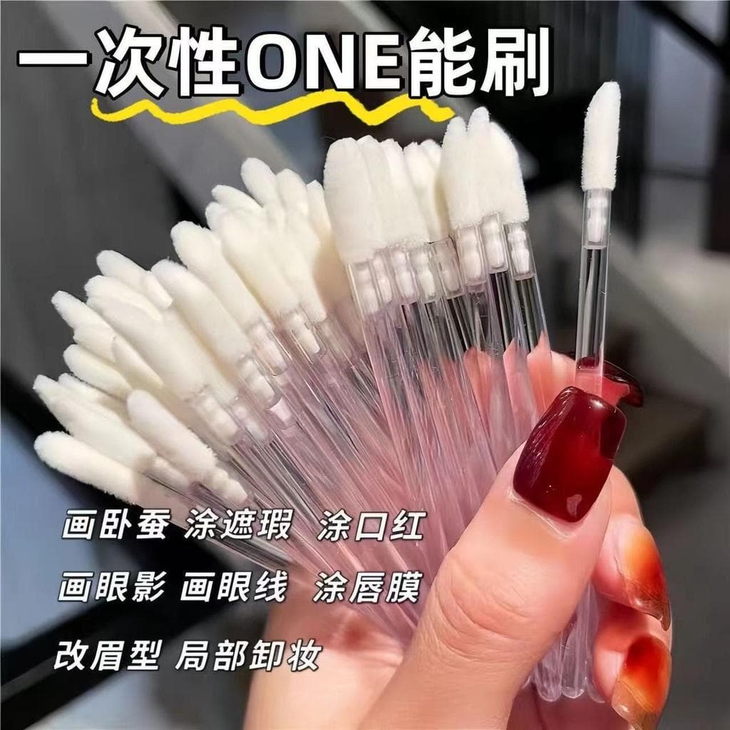 Pincel labial descartável, batom, maquiagem artística, profissional, portátil, especial, máscara labial, esmalte labial,