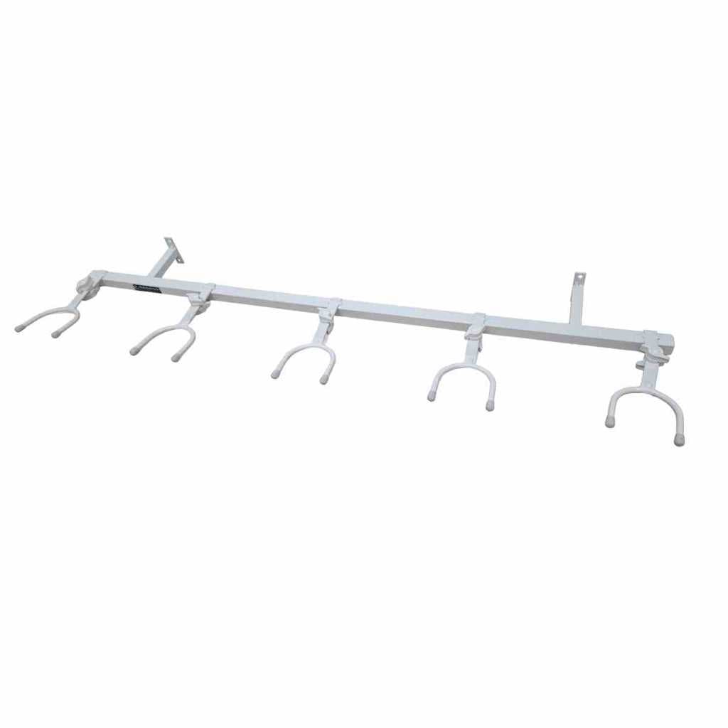 Suporte Articulado de Parede para 5 Instrumentos Branco - Guitarra Violão Baixo Viola
