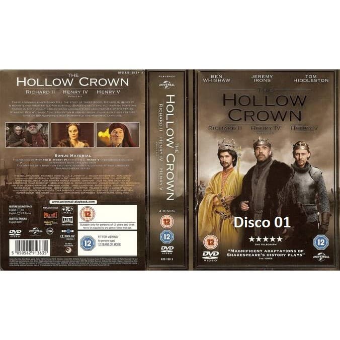 Dvd The Hollow Crown - As 2 Temporadas Completas - Legendado ou Dublado - 04 Discos - DvD - dvd