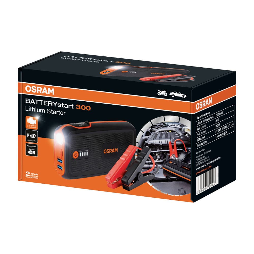Auxiliar de Partida Osram Battery Start 300 13000 mAh 12V