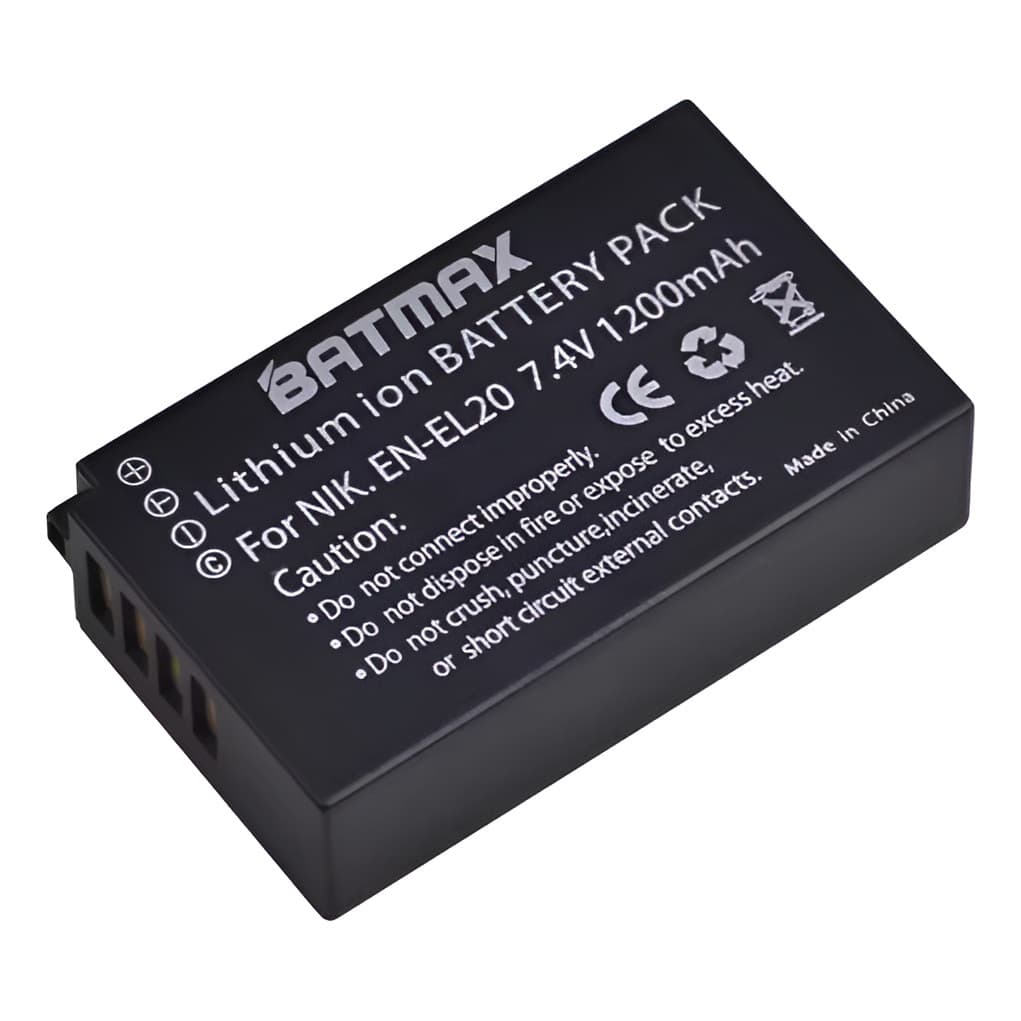 Bateria Batmax para Nikon EN-EL20 1 J1 J2 J3 S1 Coolpix Um 1 Aw1