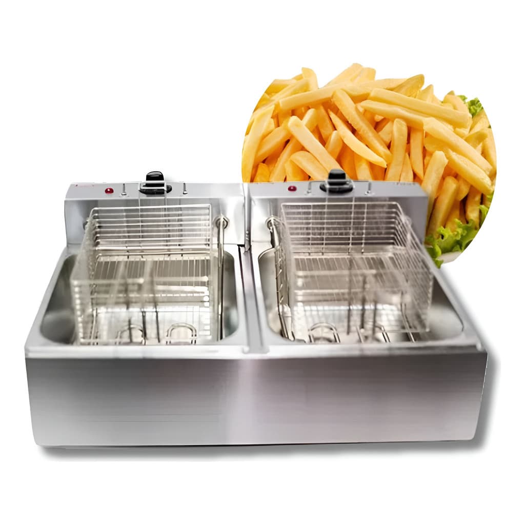 Fritadeira Elétrica Industrial Inox 10l 5000w 127v