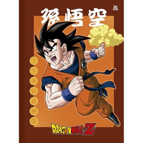 Caderno Costurado Dragon Ball Z 80 Folhas Tema Anime Sortido Escolar