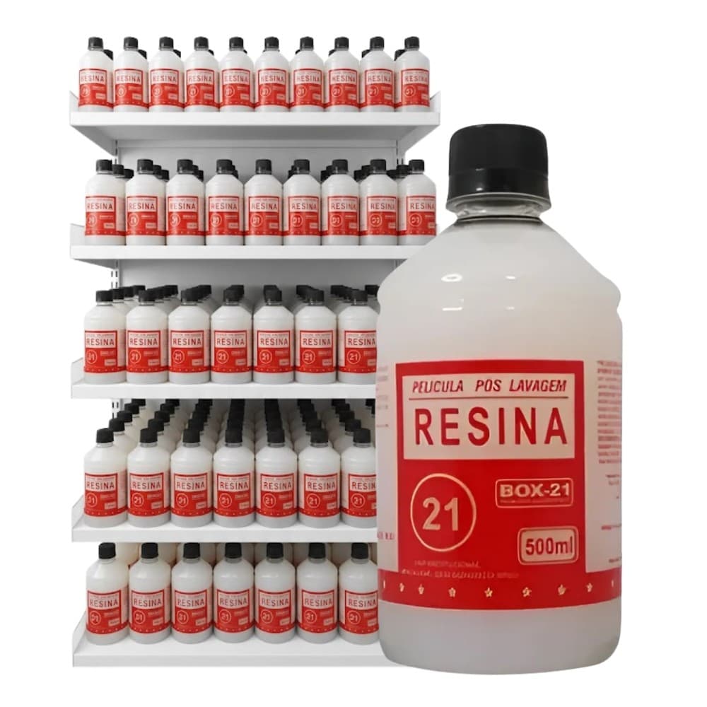 Kit 50 Resina Auto Brilho Pintura Carro 500ml