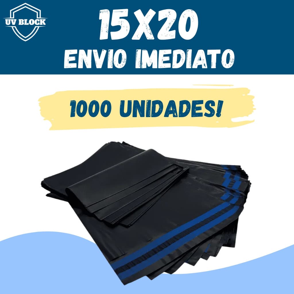 Envelope De Envio 15x20 1000 unidades Embalagem Segurança 15x20 Correios