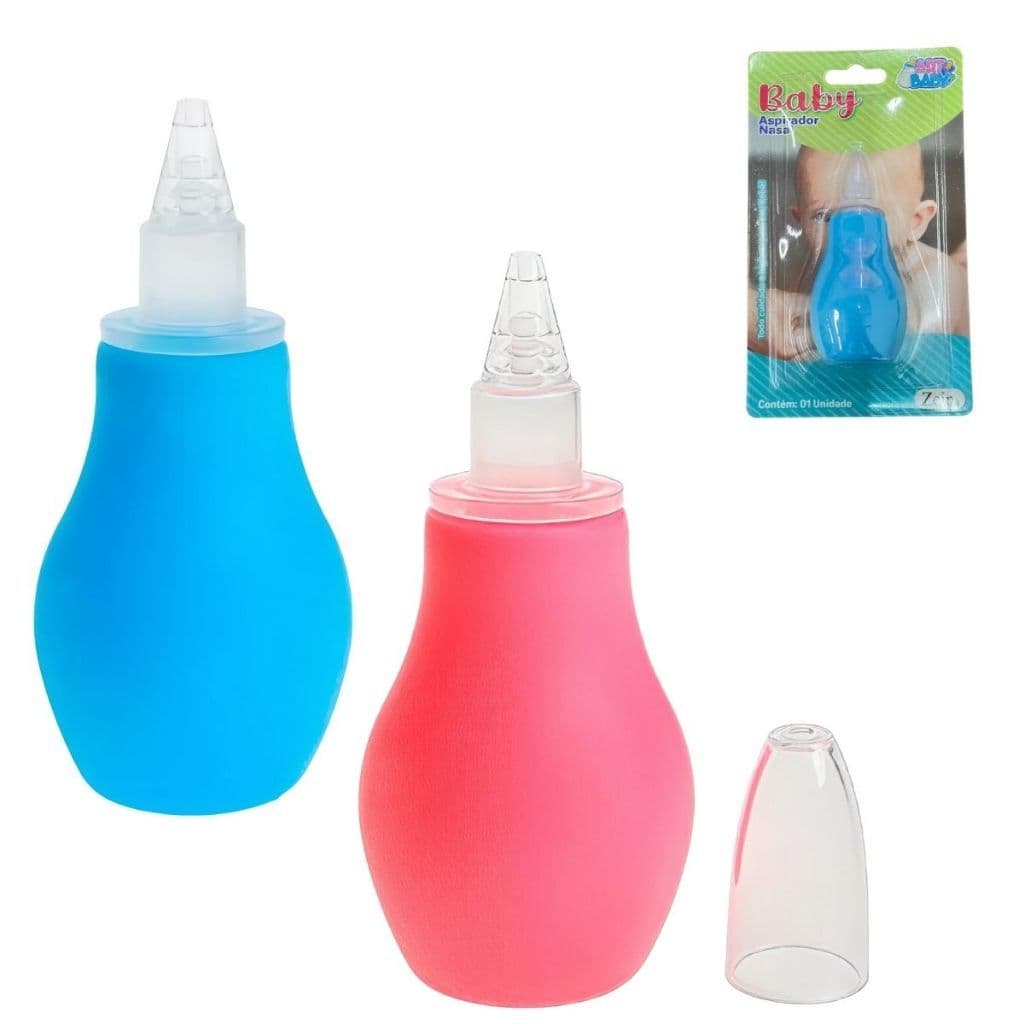 Aspirador Nasal Infantil Delicado Em Silicone E Plástico Art Baby – Higiene E Conforto
