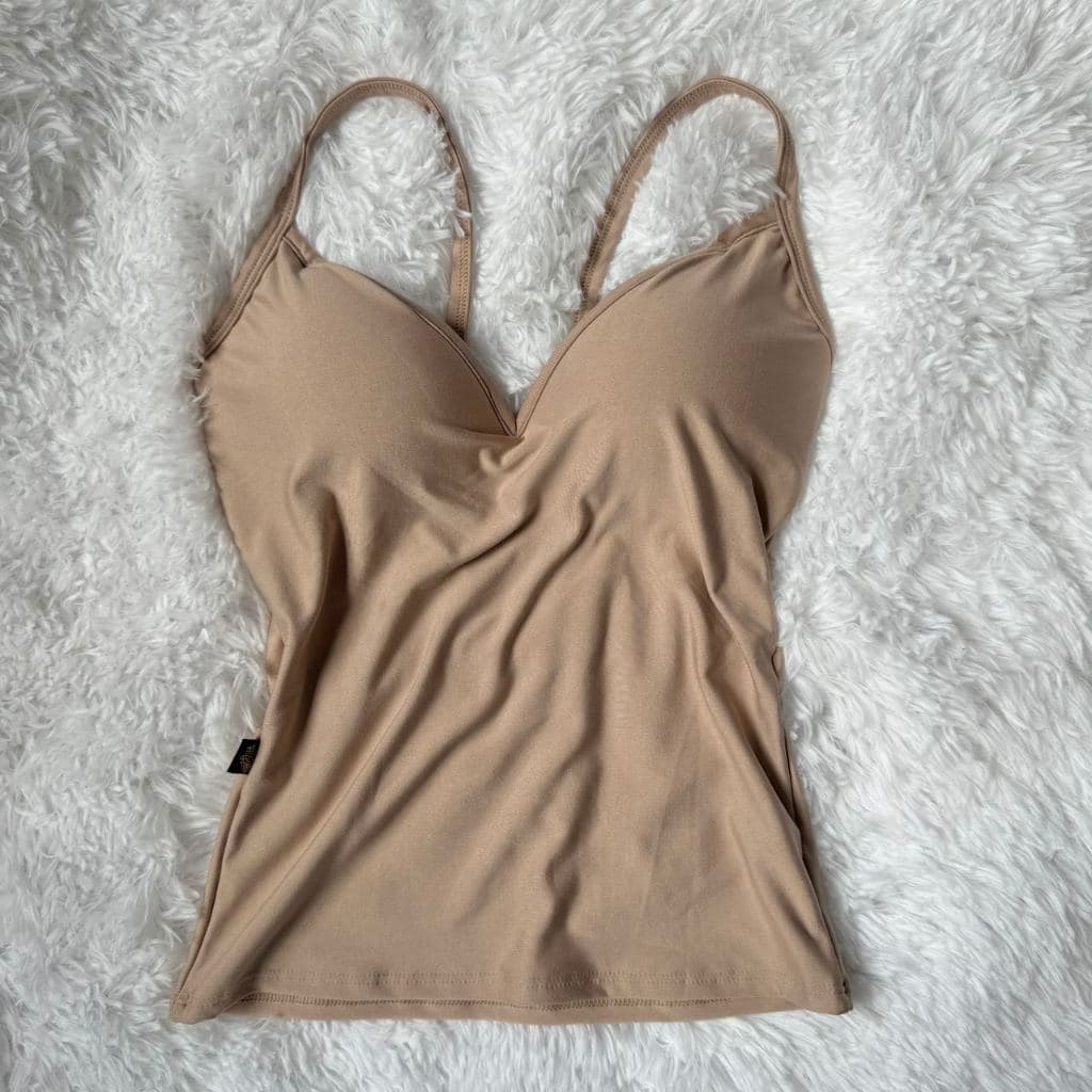 Simples básico Regata  & Camisa Com Bojo Feminino