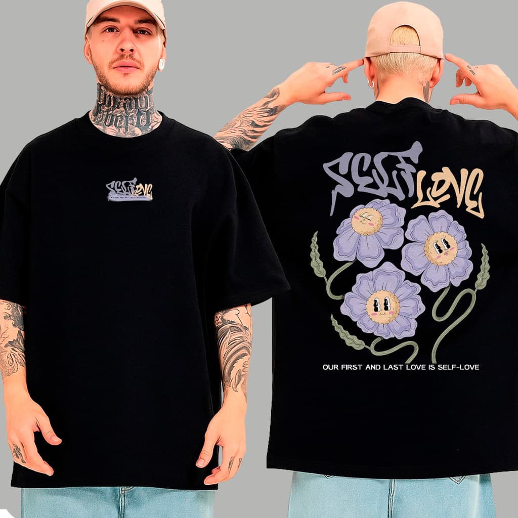 Camiseta Básica Flores Rosas Girassol Camisa 100% Algodão Streetwear Temos Plus Size Lançamento - Envio Rápido