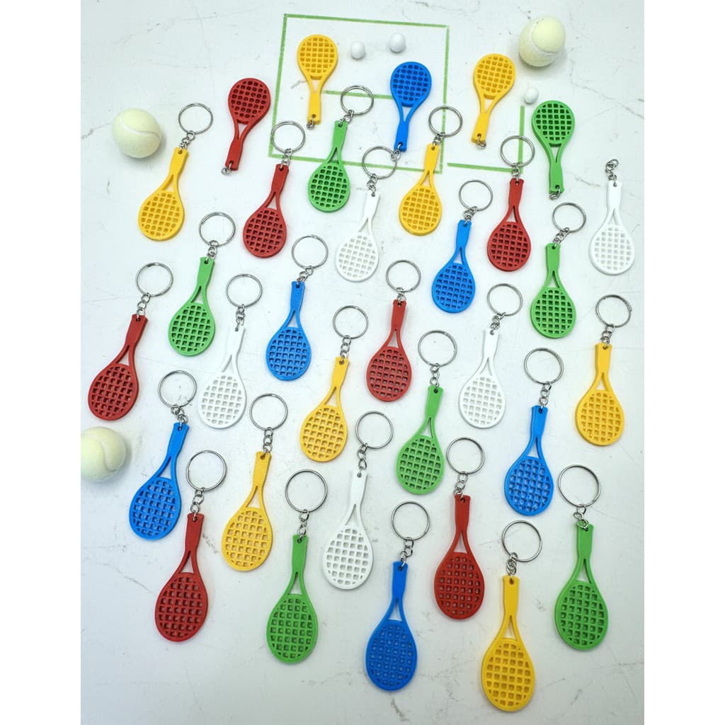 Chaveiro De Raquete Tenis 10un  Acrilico Lembrancinha