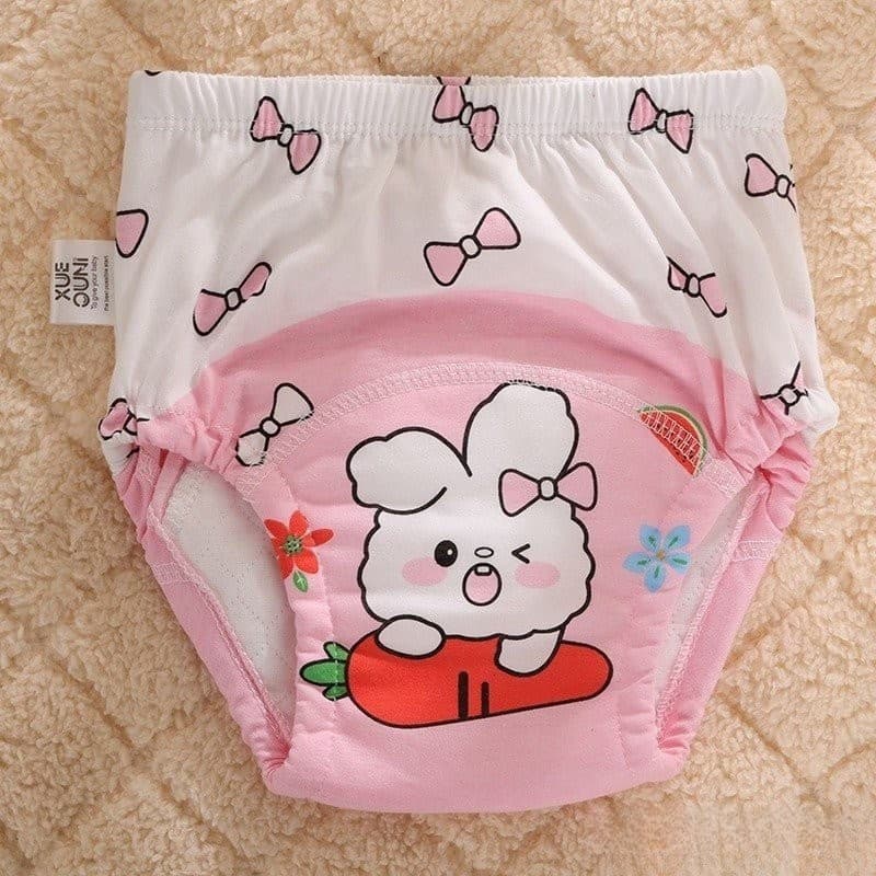 Adequado para calças de algodão para treinamento de bebês, fraldas respiráveis, roupa íntima reutilizável YKIH