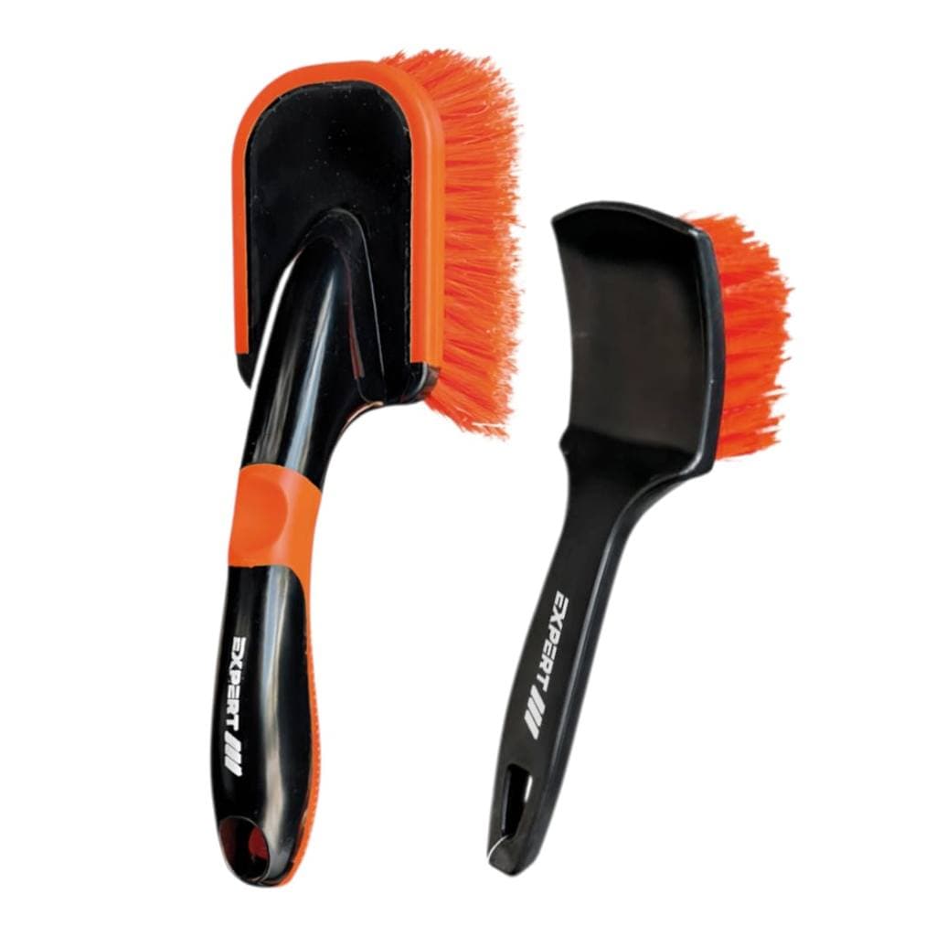 Escova Limpeza De Pneus + Escova Caixa De Roda Curta Expert