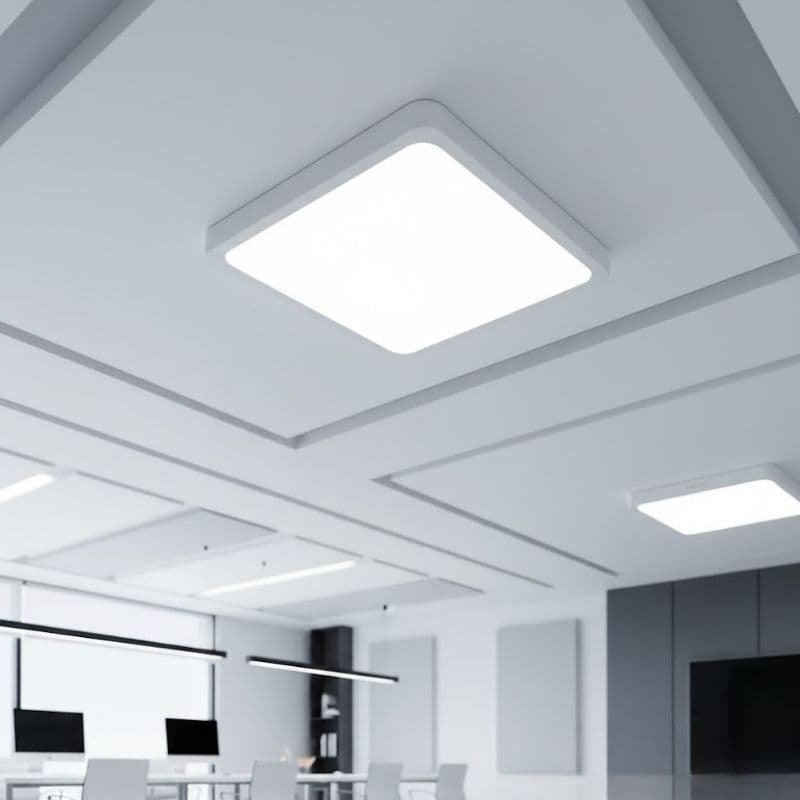 Plafon LED Quadrado Sobrepor Bivolt  - 12W Branco Frio - Aaatopp