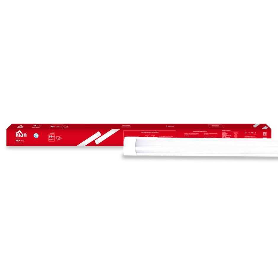 Luminaria Led Linear Ksx Fit - 36w - Branca Fria - Kian