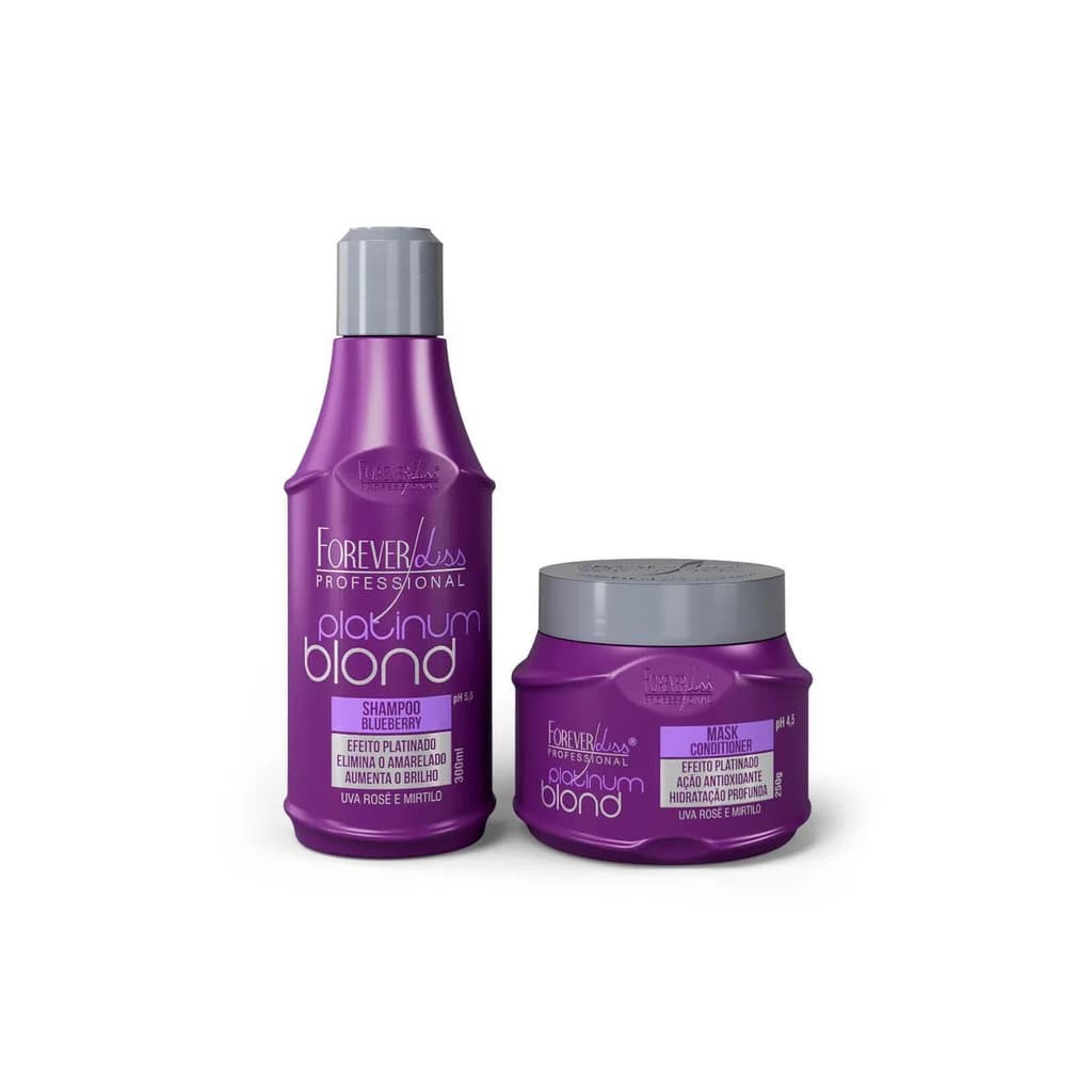 Kit Shampoo Efeito Platinado e Másc Blond Hidratação Profunda