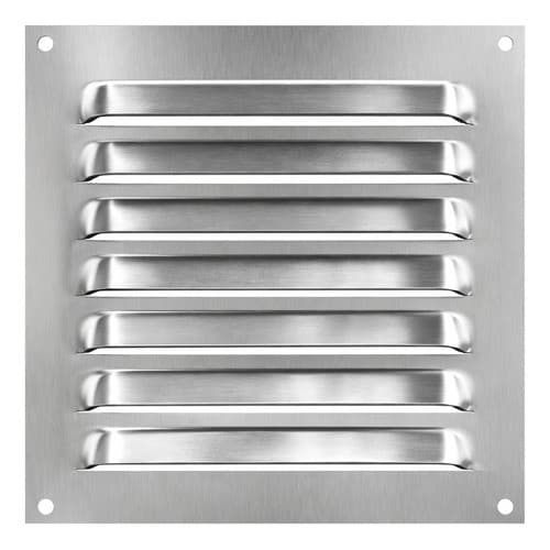 Grade Grelha De Ventilação 20x20cm Em Aço Inox 304 Escovado