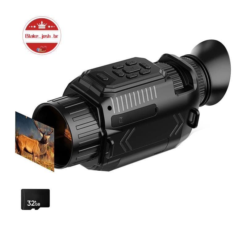 Monocular Infravermelho Com Lente Macro De 68 Mp , Visão Noturna 4K WIFI , Zoom Digital 28X E Armazenamento De Cartão 32