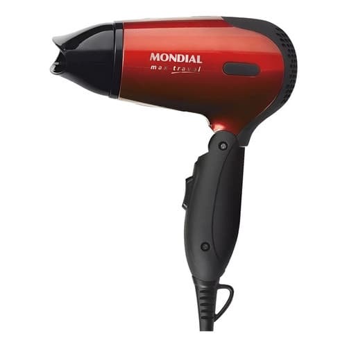 Secador De Cabelo Portátil Travel Sc-10 110v/220v Mondial Vermelho/ Preto