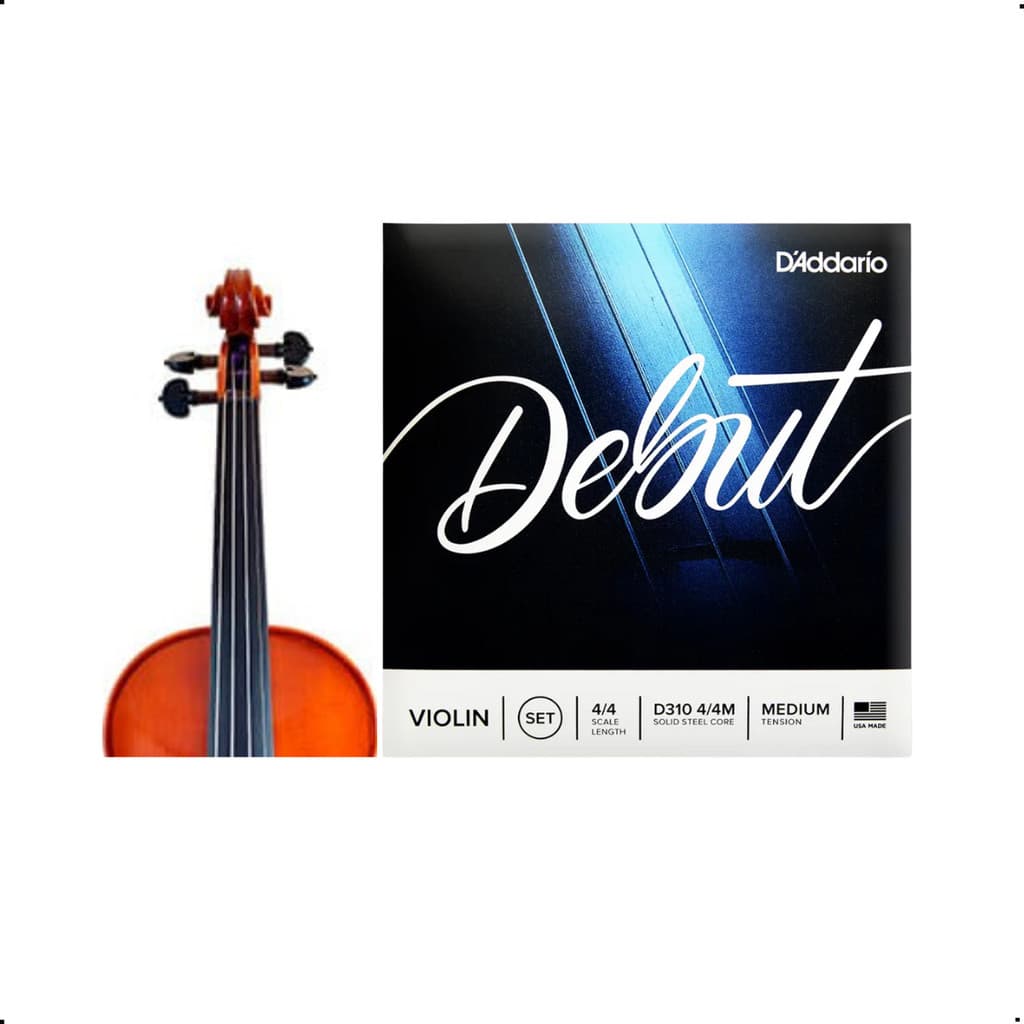 Encordoamento Cordas para Violino D'ADARIO DEBUT 4/4 Tensão Média