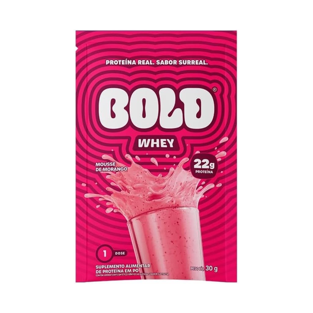 Bold Whey Mousse de Morango 30g