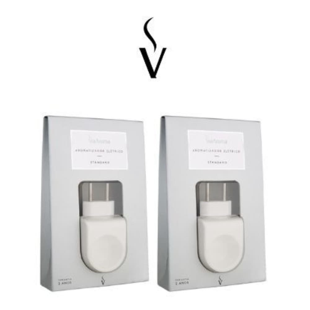 Kit 2 Aromatizadores Standard Difusores Elétricos Via Aroma Para Óleos Essenciais E Cheirinhos